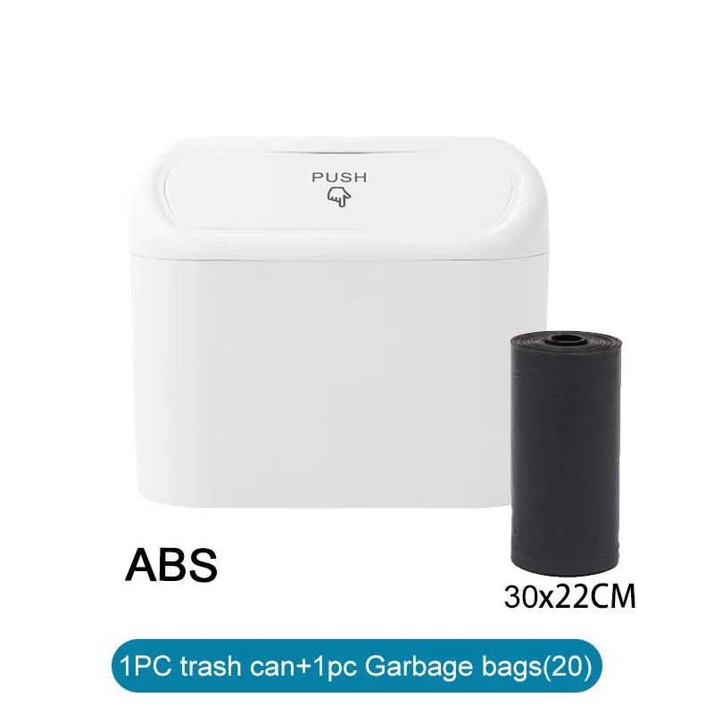Leakproof Car Trash Can with Lid + Refill Bags