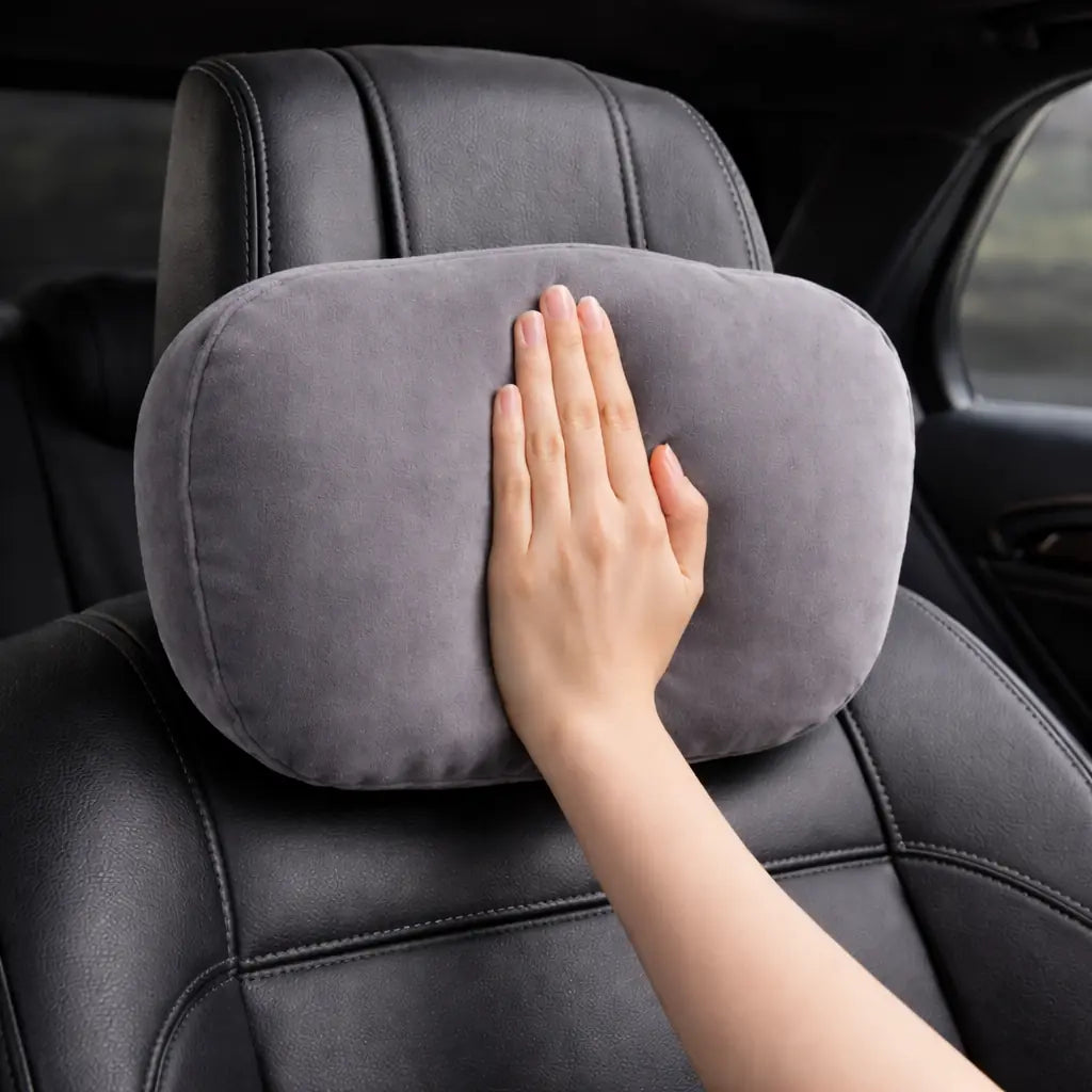 Memory Foam Headrest Pillow for Long Drives